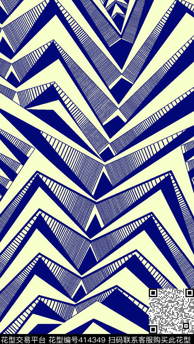 几何单色201503传统印花华亿平台下载（图片编号: 414349） - 瓦栏（Walan）