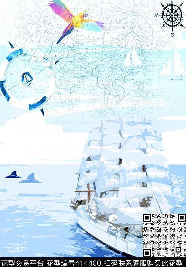 海洋家纺热带风情传统印花华亿平台下载（图片编号: 414400） - 瓦栏（Walan）