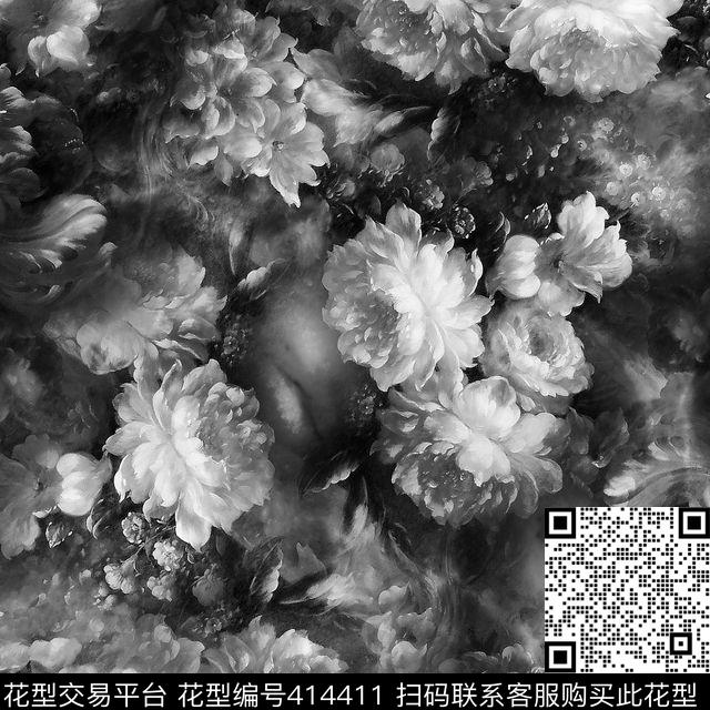 男装华亿平台油画花卉男装印花集锦数码印花华亿平台下载（图片编号: 414411） - 瓦栏（Walan）