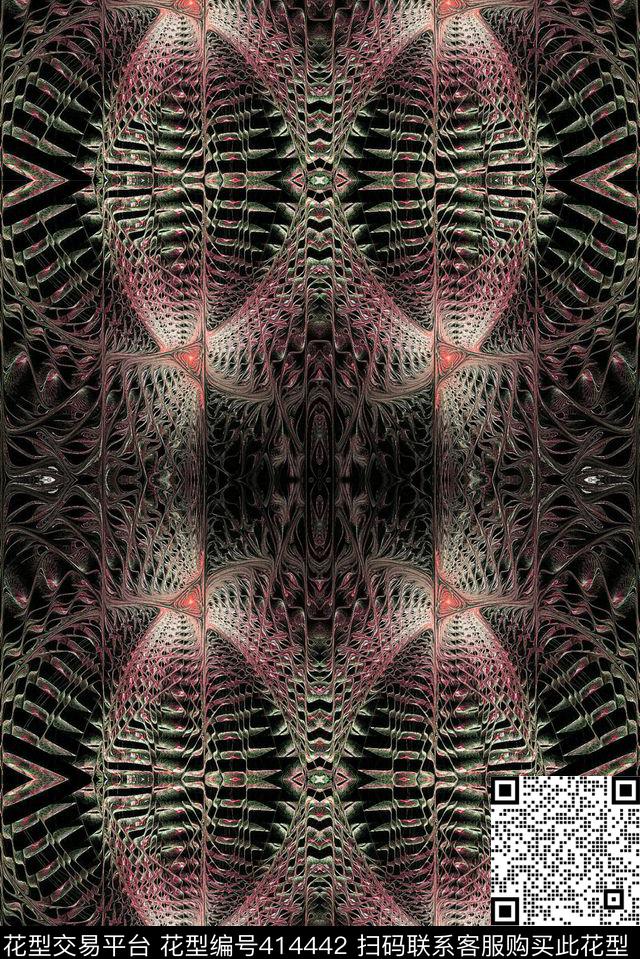 卡斯特点线面数码印花华亿平台下载（图片编号: 414442） - 瓦栏（Walan）