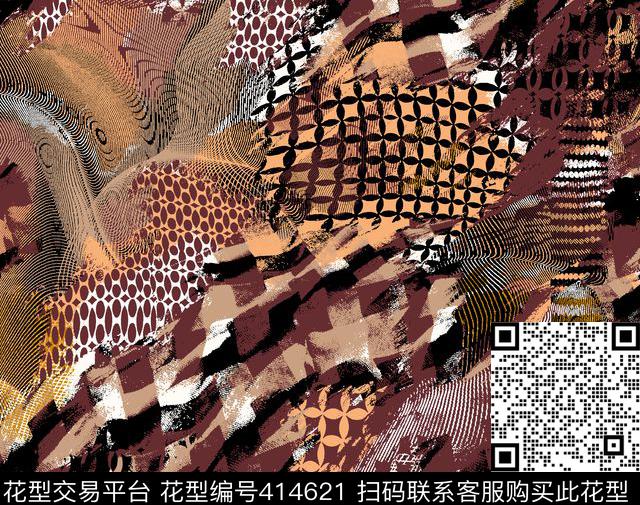 豹图底纹数码印花图传统印花华亿平台下载（图片编号: 414621） - 瓦栏（Walan）