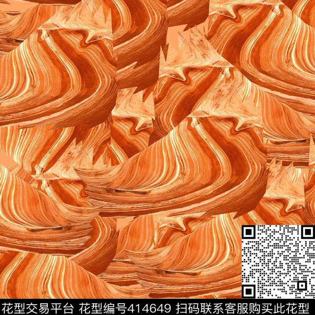 潮流风景复古数码印花华亿平台下载（图片编号: 414649） - 瓦栏（Walan）