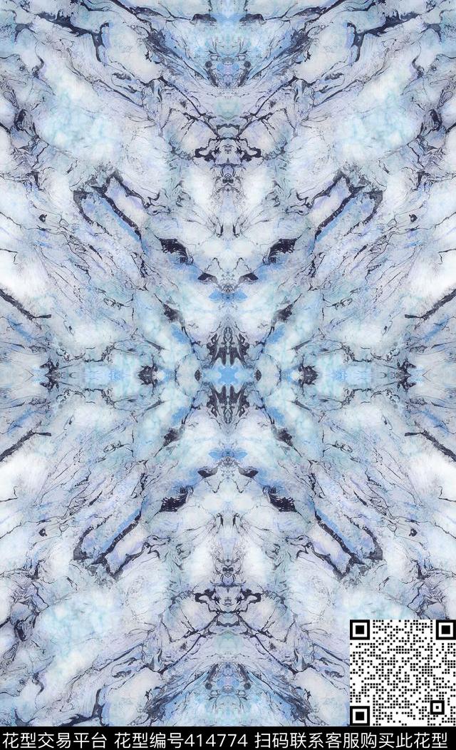 潮流个性大理石纹理个性时尚数码印花华亿平台下载（图片编号: 414774） - 瓦栏（Walan）