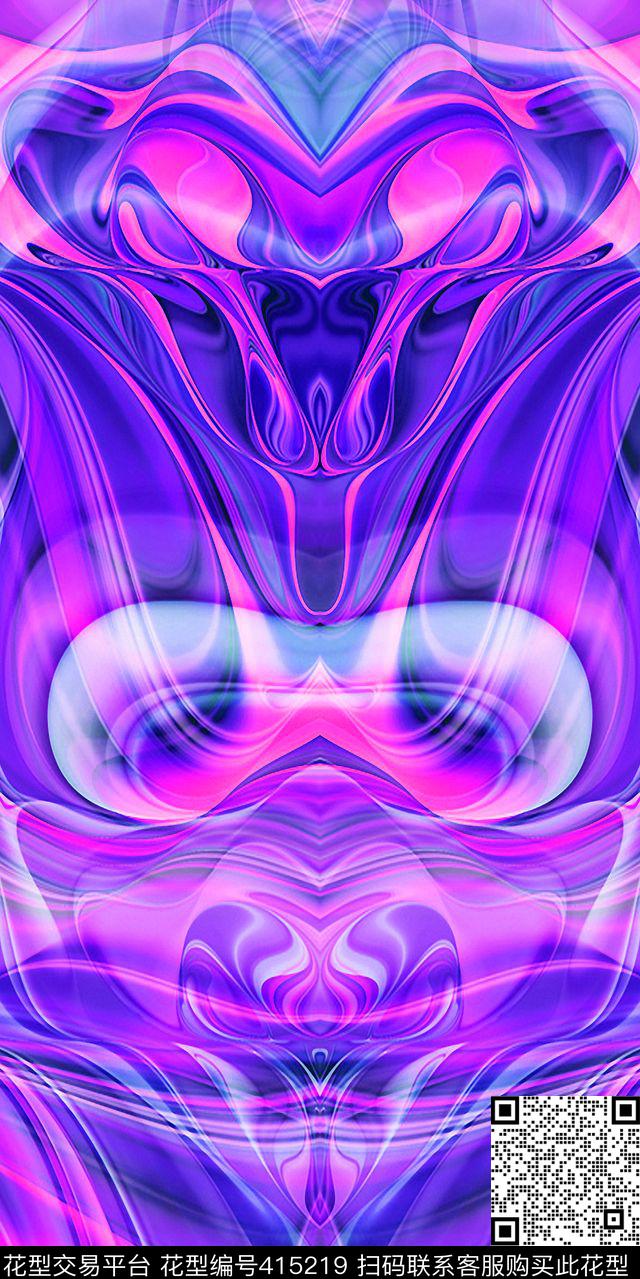 暖流暖光烟雾数码印花华亿平台下载（图片编号: 415219） - 瓦栏（Walan）