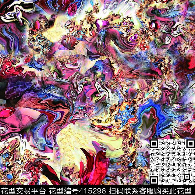 古典抽象2015数码印花华亿平台下载（图片编号: 415296） - 瓦栏（Walan）