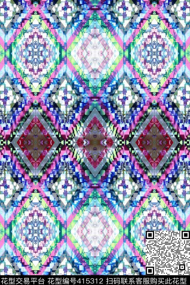 米几何数码印花华亿平台下载（图片编号: 415312） - 瓦栏（Walan）