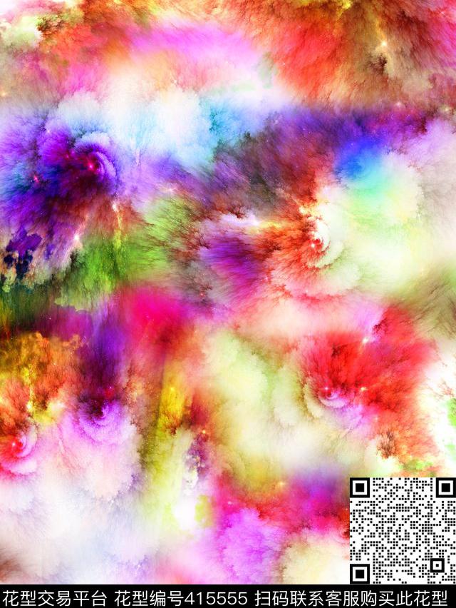 抽象肌理服装数码印花华亿平台下载（图片编号: 415555） - 瓦栏（Walan）