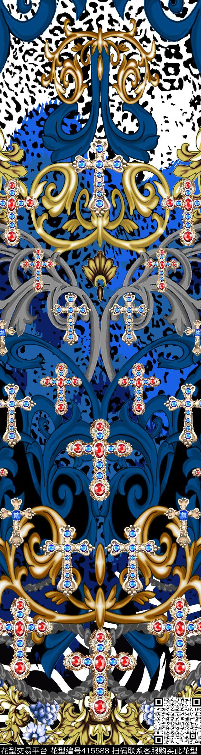 抽象风景数码印花华亿平台下载（图片编号: 415588） - 瓦栏（Walan）