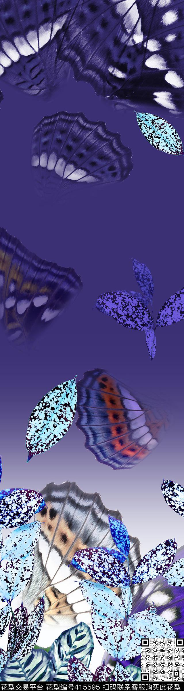 抽象风景数码印花华亿平台下载（图片编号: 415595） - 瓦栏（Walan）