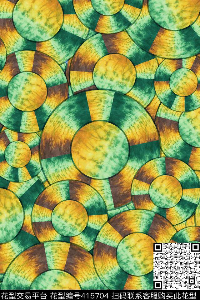 几何圆满版数码印花华亿平台下载（图片编号: 415704） - 瓦栏（Walan）