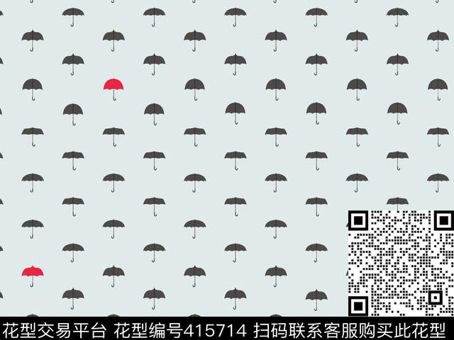 复古雨伞衬衫华亿平台传统印花华亿平台下载（图片编号: 415714） - 瓦栏（Walan）