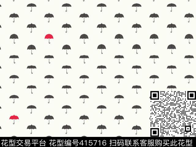 复古雨伞衬衫华亿平台传统印花华亿平台下载（图片编号: 415716） - 瓦栏（Walan）