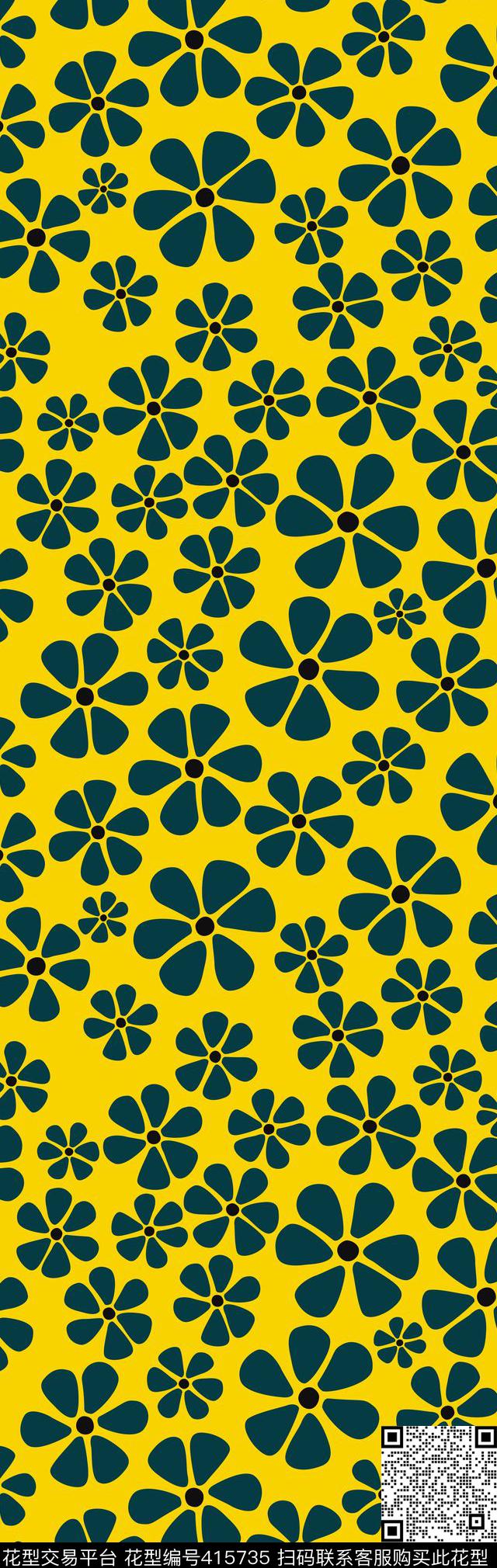 时尚小碎花花卉传统印花华亿平台下载（图片编号: 415735） - 瓦栏（Walan）