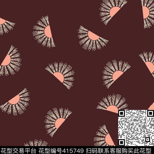 抽象复古流行传统印花华亿平台下载（图片编号: 415749） - 瓦栏（Walan）