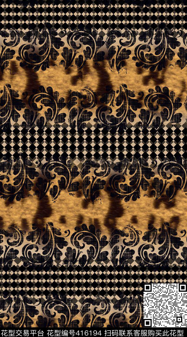 动物时尚豹纹数码印花华亿平台下载（图片编号: 416194） - 瓦栏（Walan）