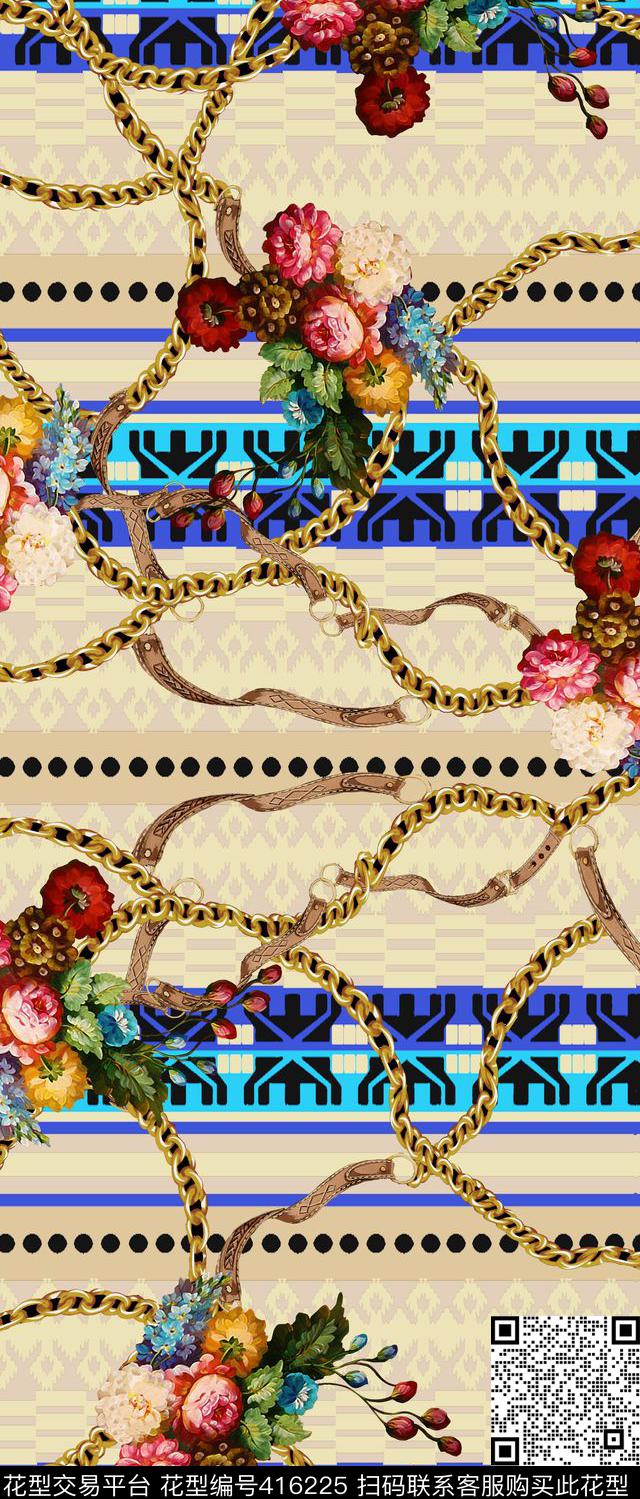 抽象风景数码印花华亿平台下载（图片编号: 416225） - 瓦栏（Walan）