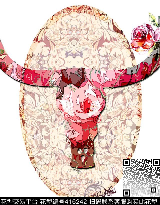 T恤流行时尚欧式宫廷风传统印花华亿平台下载（图片编号: 416242） - 瓦栏（Walan）