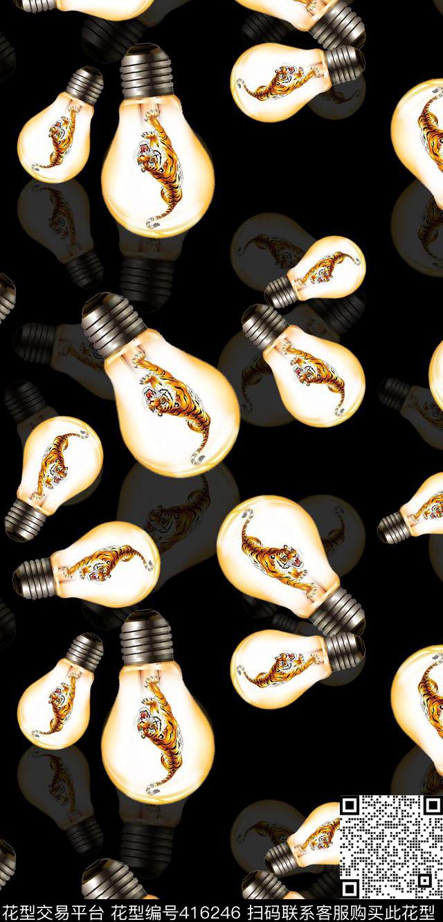 个性非洲创意数码印花华亿平台下载（图片编号: 416246） - 瓦栏（Walan）