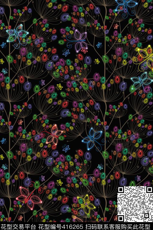 炫彩树女装传统印花华亿平台下载（图片编号: 416265） - 瓦栏（Walan）