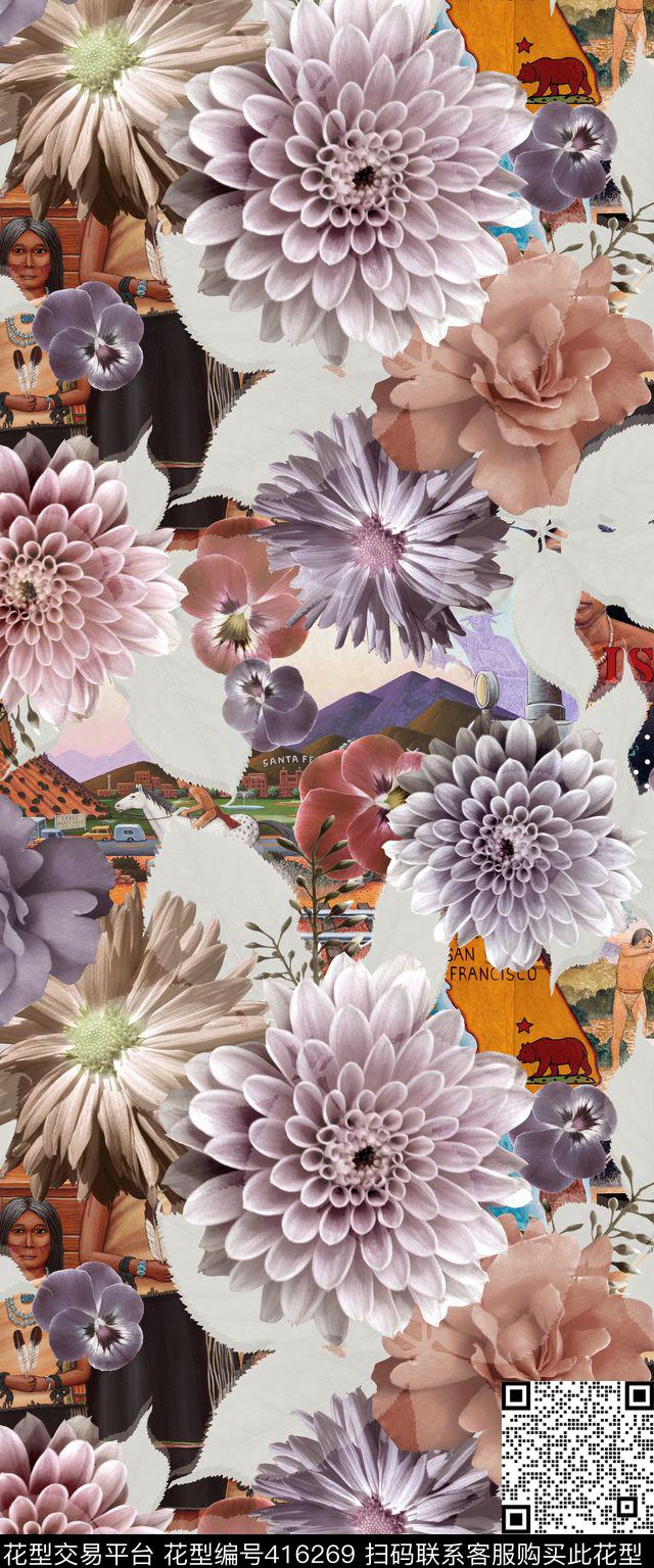 复古海报沙发布华亿平台数码印花华亿平台下载（图片编号: 416269） - 瓦栏（Walan）