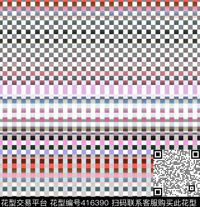 几何格子男装传统印花华亿平台下载（图片编号: 416390） - 瓦栏（Walan）