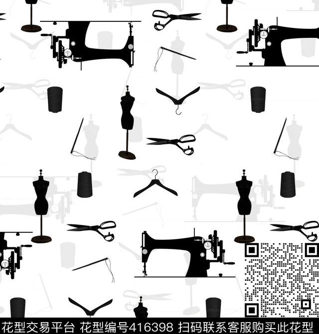 衬衫华亿平台复古小东西传统印花华亿平台下载（图片编号: 416398） - 瓦栏（Walan）