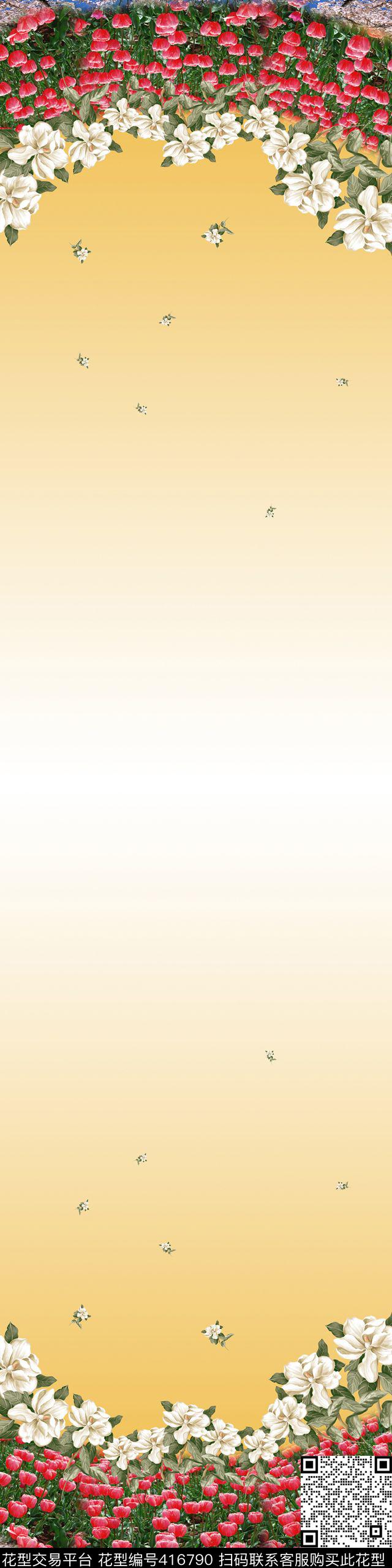 抽象风景数码印花华亿平台下载（图片编号: 416790） - 瓦栏（Walan）