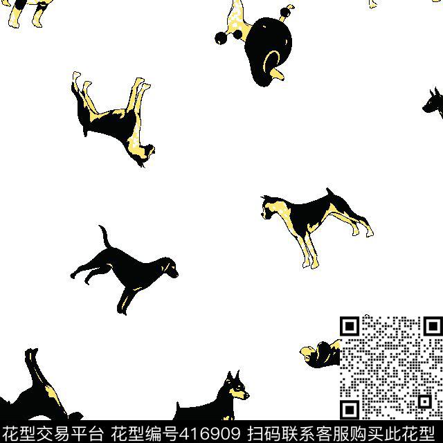 动物壹人行几何动物传统印花华亿平台下载（图片编号: 416909） - 瓦栏（Walan）