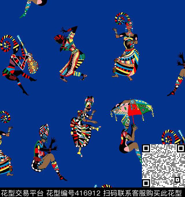 民族风壹人行民族风传统印花华亿平台下载（图片编号: 416912） - 瓦栏（Walan）