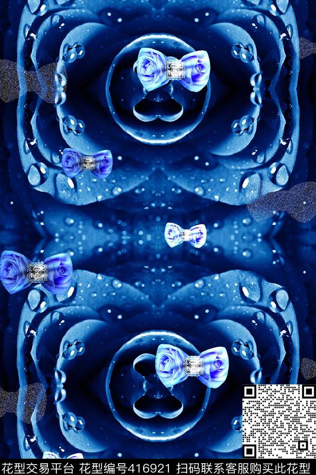 布料玫瑰皮革数码印花华亿平台下载（图片编号: 416921） - 瓦栏（Walan）