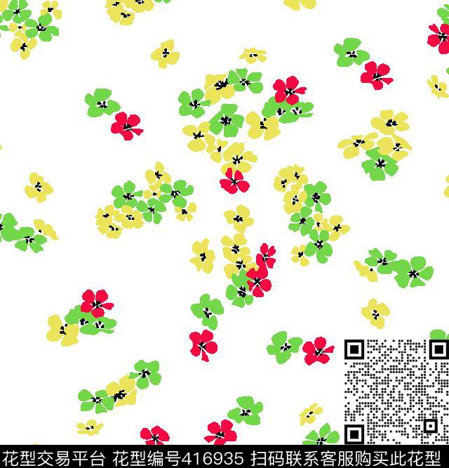 碎花传统印花华亿平台下载（图片编号: 416935） - 瓦栏（Walan）