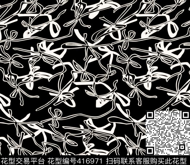 蝴蝶结传统印花华亿平台下载（图片编号: 416971） - 瓦栏（Walan）