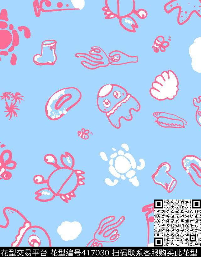 卡通家纺床品传统印花华亿平台下载（图片编号: 417030） - 瓦栏（Walan）