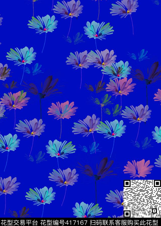 时尚素雅手绘传统印花华亿平台下载（图片编号: 417167） - 瓦栏（Walan）