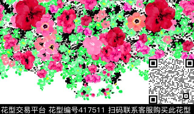 花群：短款连衣裙传统印花华亿平台下载（图片编号: 417511） - 瓦栏（Walan）