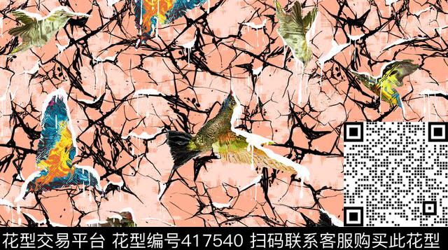 蜂鸟个性个性男装数码印花华亿平台下载（图片编号: 417540） - 瓦栏（Walan）