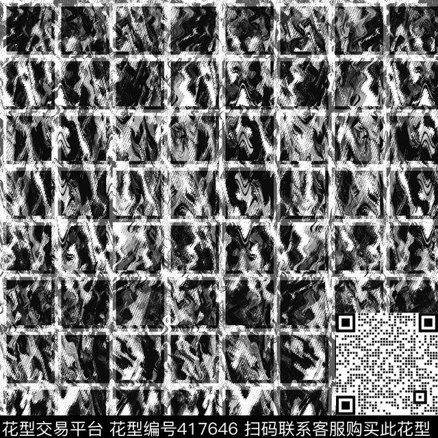 抽象方格抽象图案几何格纹传统印花华亿平台下载（图片编号: 417646） - 瓦栏（Walan）