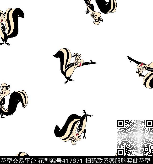 动物壹人行几何动物传统印花华亿平台下载（图片编号: 417671） - 瓦栏（Walan）