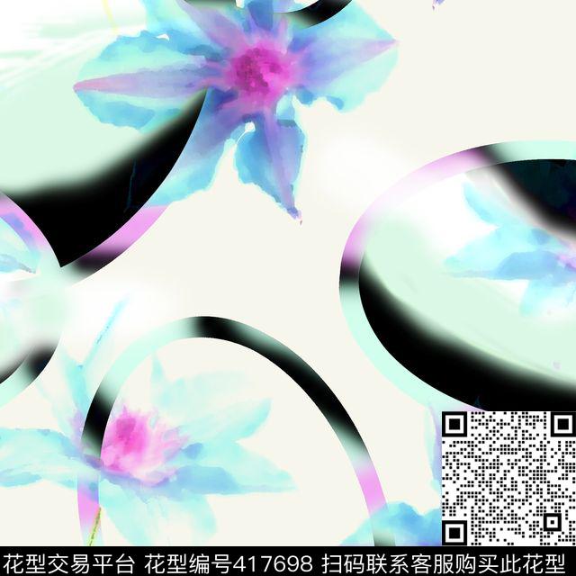 抽象花瓣原创抽象花卉系列传统印花华亿平台下载（图片编号: 417698） - 瓦栏（Walan）