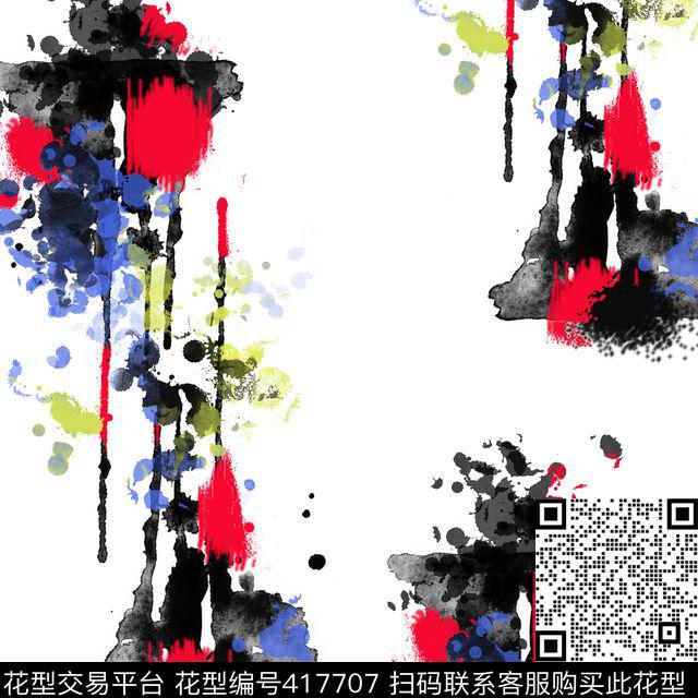 抽象花卉原创抽象花卉系列传统印花华亿平台下载（图片编号: 417707） - 瓦栏（Walan）