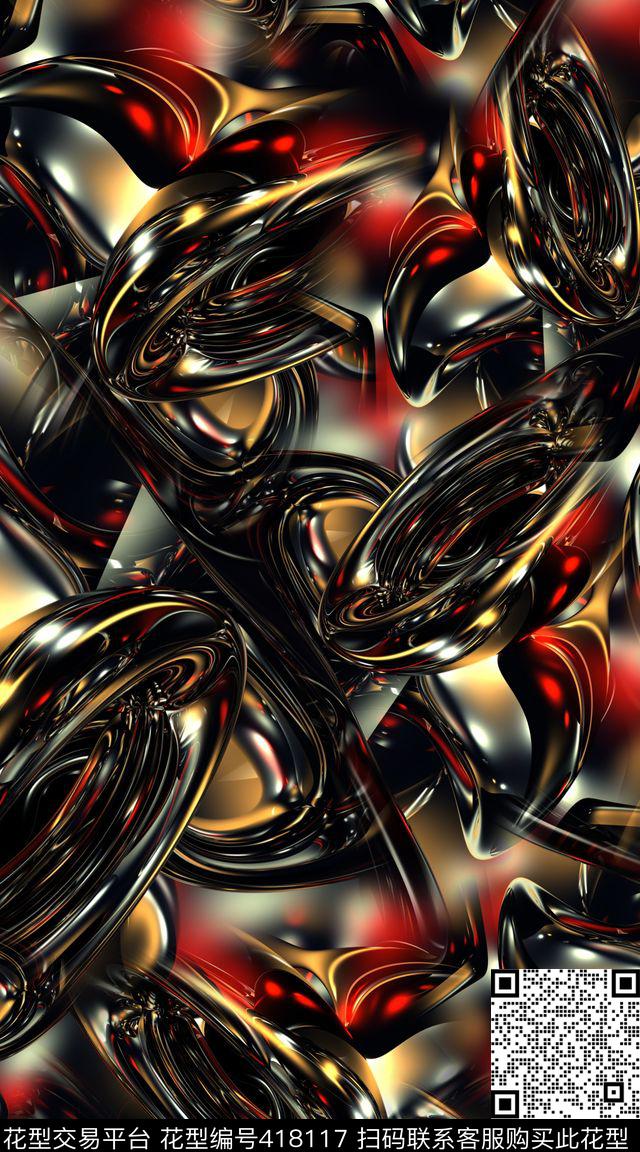 三维立体金属数码印花华亿平台下载（图片编号: 418117） - 瓦栏（Walan）