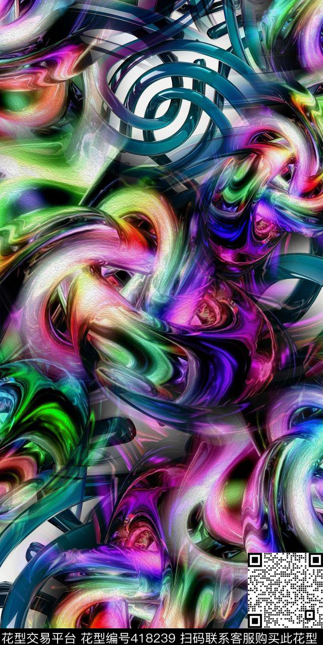 数码3d炫彩数码印花华亿平台下载（图片编号: 418239） - 瓦栏（Walan）
