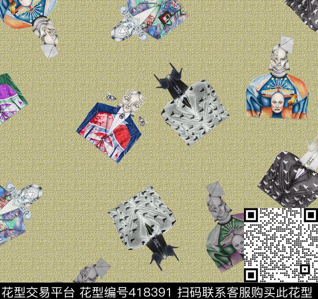 个性衬衫复古数码印花华亿平台下载（图片编号: 418391） - 瓦栏（Walan）