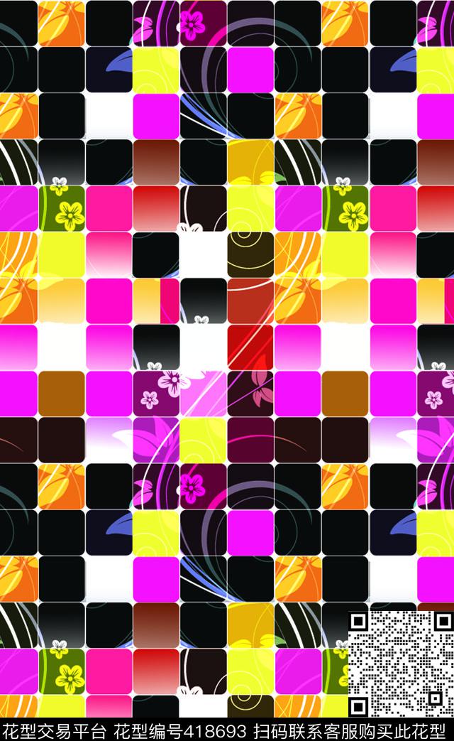 结合方块数码印花华亿平台下载（图片编号: 418693） - 瓦栏（Walan）