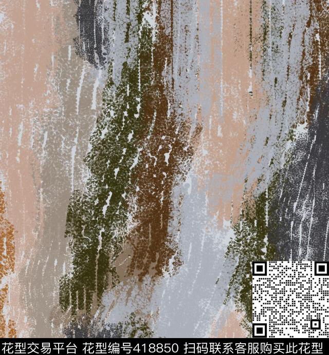 抽象条纹衬衫华亿平台数码印花华亿平台下载（图片编号: 418850） - 瓦栏（Walan）