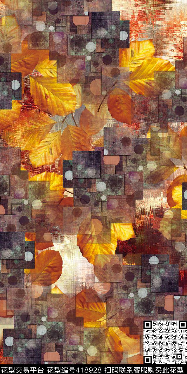 抽象波浪机理数码印花华亿平台下载（图片编号: 418928） - 瓦栏（Walan）