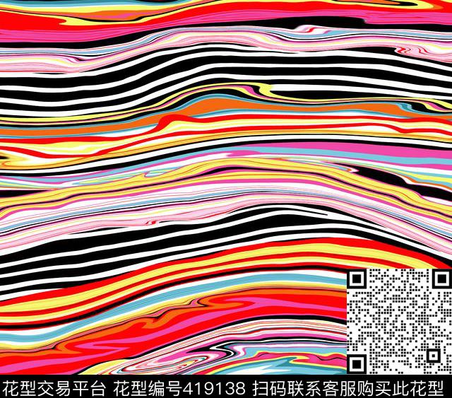 条纹花花世界传统印花华亿平台下载（图片编号: 419138） - 瓦栏（Walan）