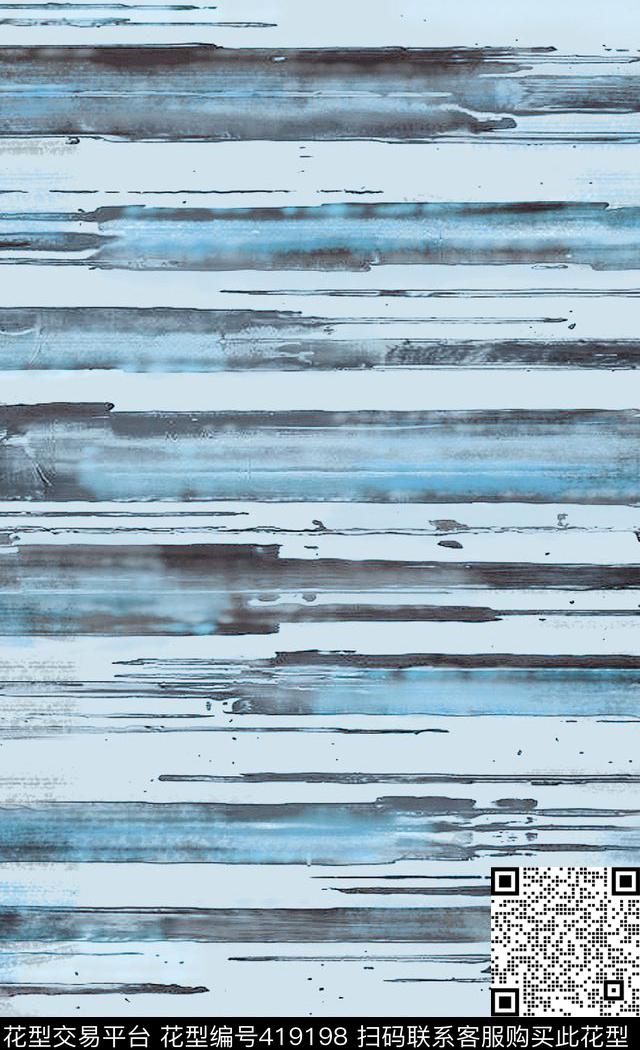 笔触抽象淡雅传统印花华亿平台下载（图片编号: 419198） - 瓦栏（Walan）