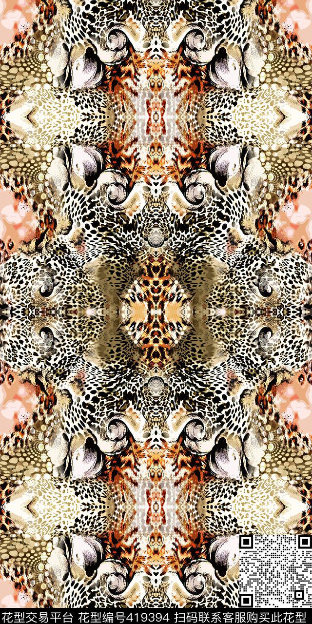 豹纹数码印花华亿平台下载（图片编号: 419394） - 瓦栏（Walan）