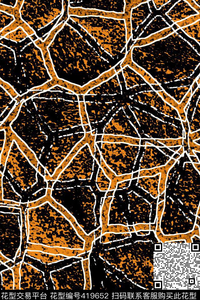 几何多边形岩石传统印花华亿平台下载（图片编号: 419652） - 瓦栏（Walan）